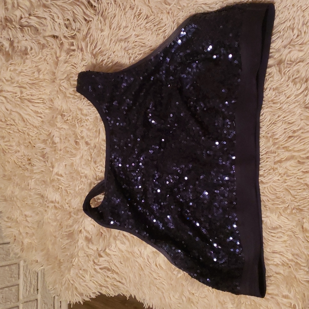 Blue sequin bra ( Aerie)